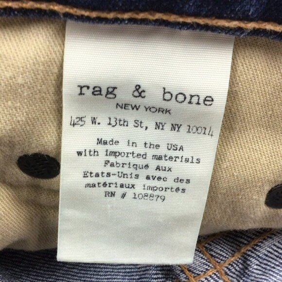 Rag & Bone Dre Boyfriend Acid Wash Womens Jeans Size 29 Made In USA - Picture 6 of 13